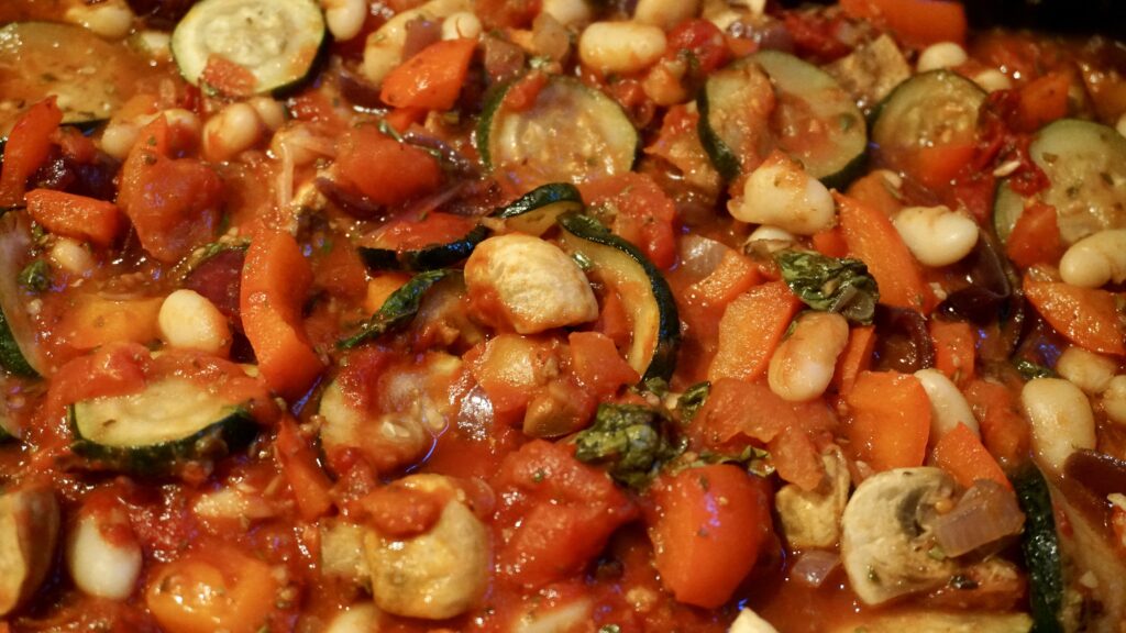 Ratatouille with beans