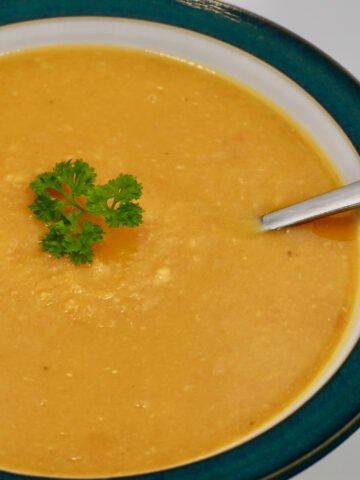 Sweet potato and ginger soup