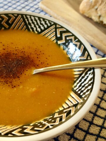 Butternut squash and sweet potato soup
