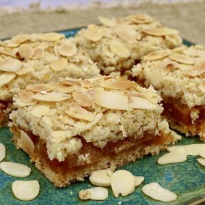 Apricot crumble slices