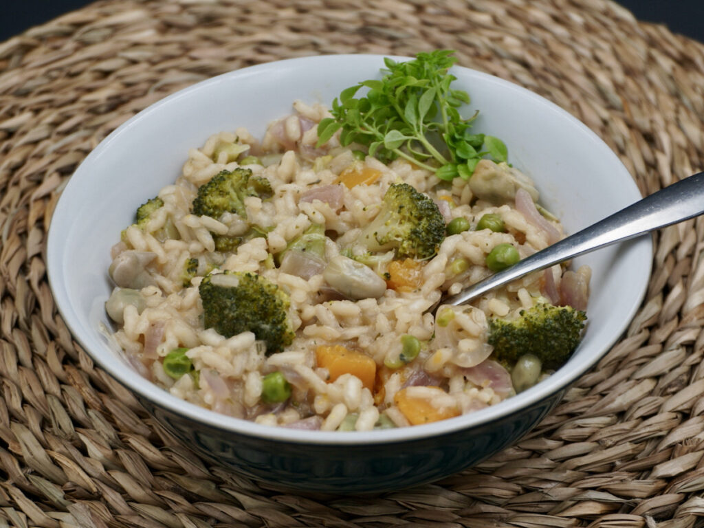 Broccoli and blue cheese risotto