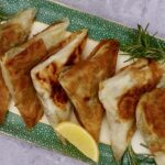 Vegetable samosas with filo pastry