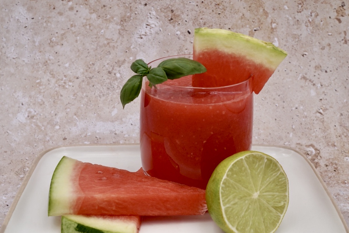Watermelon and ginger cooler