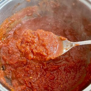 Fresh tomato sauce for pasta