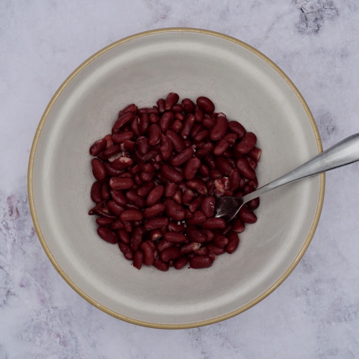 Red beans in a bowl