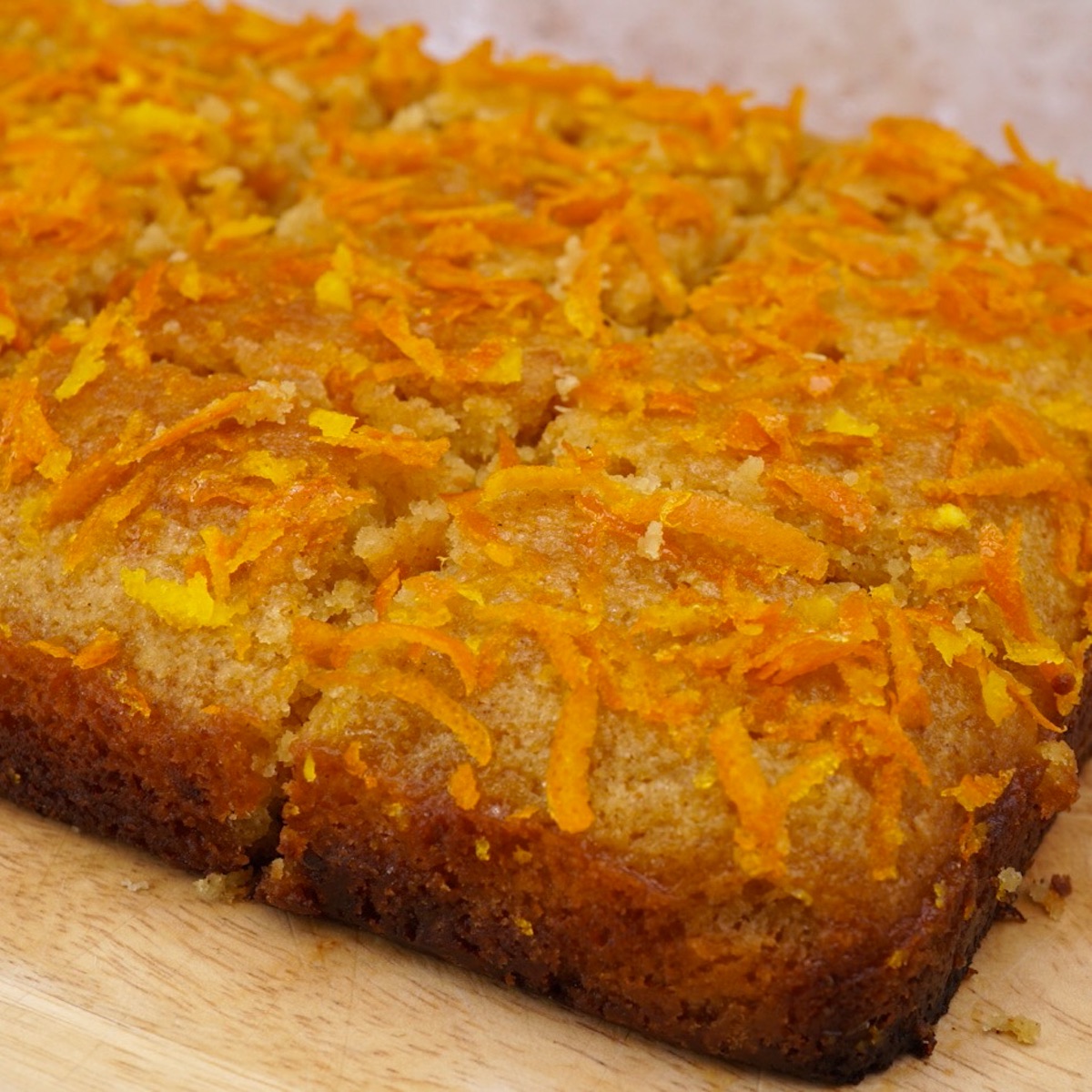 Orange and ginger drizzle cake.